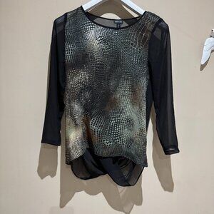 Ronen Chen Snake print blouse